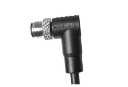 M12-Stecker, abgewinkelt, ungeschirmt, A--Kodierung, 12-poliges PVC-Kabel, 2,0 m, M12 x 1,0
