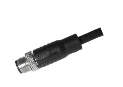 M12 12PIN PVC-Kabel, männlich, gerade Abschirmung, A-Kodierung