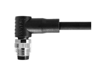 M8-Stecker, rechtwinklig, ungeschirmt, A-Kodierung, 8-polig, PUR, 1,0 m, M8 x 1,0