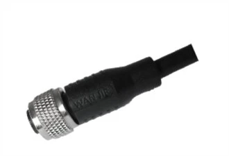 M12-Buchse, gerade, ungeschirmt, A-Kodierung, 8-poliges PUR-Kabel, 2,0 m, M12 x 1,0