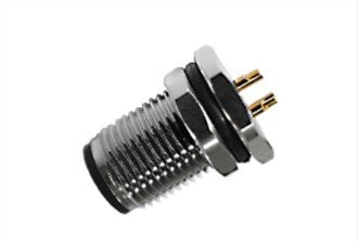 M12-Stecker, Löttyp, Frontbefestigung, A-Kodierung 4PIN M12*1,0