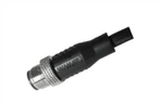 M12-Stecker, gerade, ungeschirmt, A-Kodierung, 4-poliges PVC-Kabel, 3,0 m, M12 x 1,0